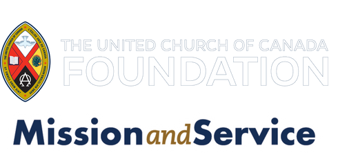 Logo of The United Church of Canada Foundation with text 'Mission and Service'