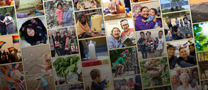 A collage of images featured in the 2023/24 gift catalogue.